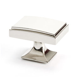 Designers Group 10 1-9/16" Rectangle Knob in Polished Nickel