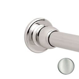 Circe Shower Rod Brackets, Pair in Satin Nickel