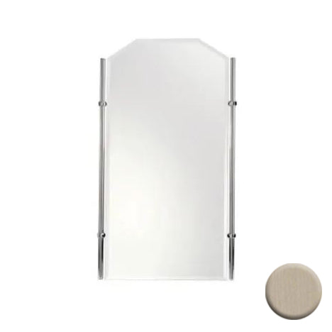 Empire Beveled Mirror Framed 26x36 Satin Nickel