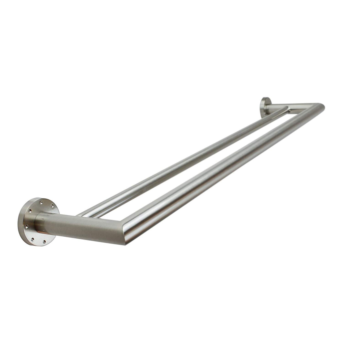 Kubic 24" Double Towel Bar in Satin Nickel
