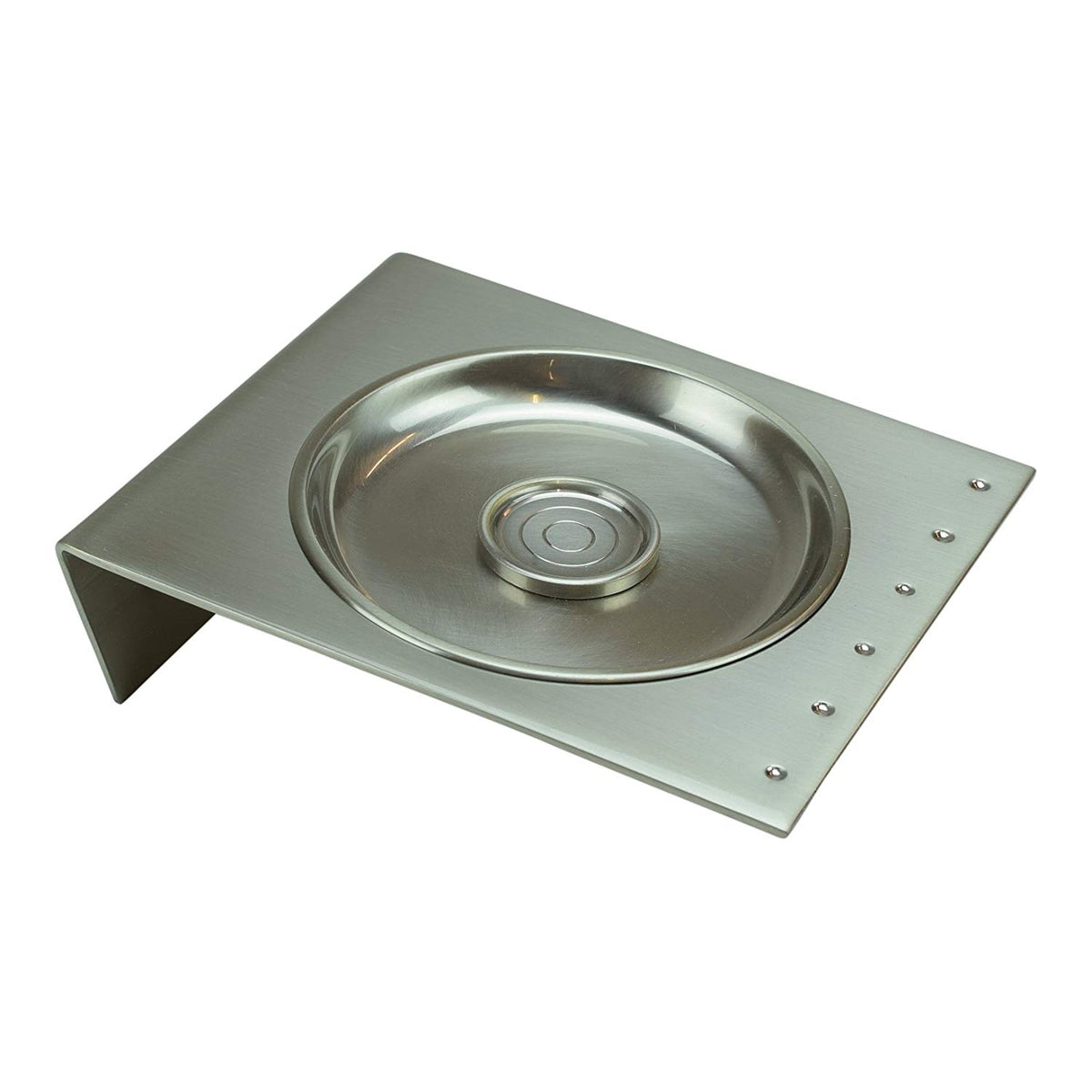 Kubic Soap Dish w/Holder in Satin Nickel