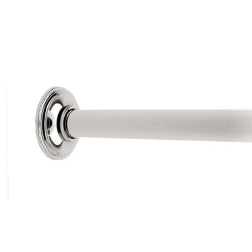 London Terrace Shower Rod Brackets, Pair in Satin Nickel
