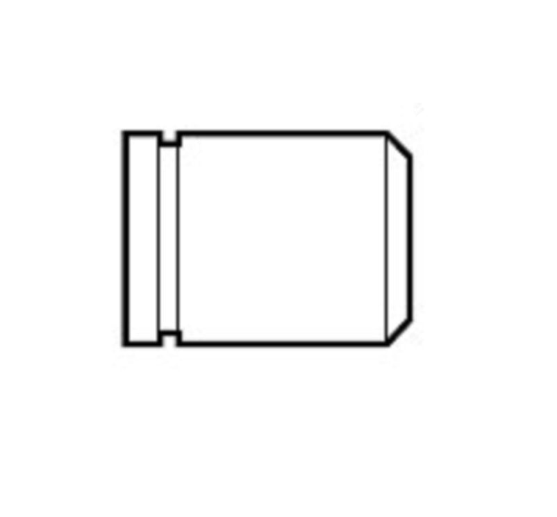 NIPPLE ADAPTER 6X6 BLACK 42 GROOVE X BEVELED