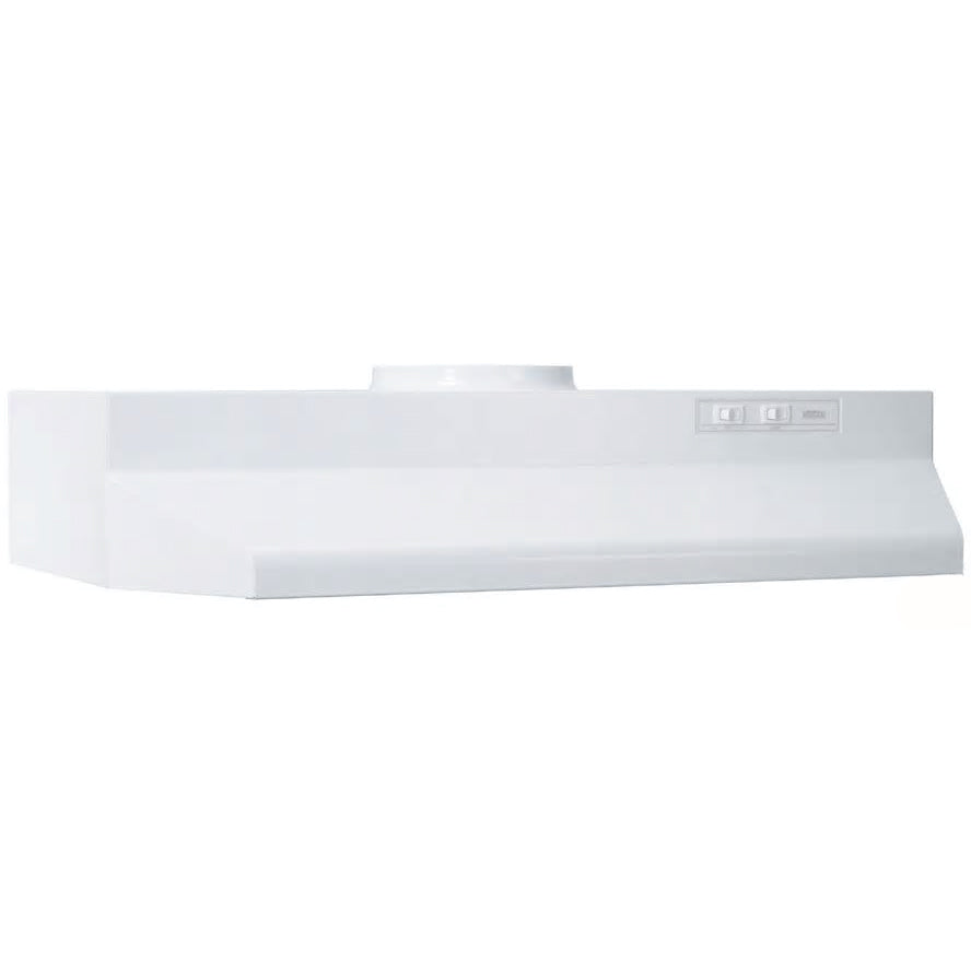 Under Cabinet Range Hood 30" Vented 2-Speed White