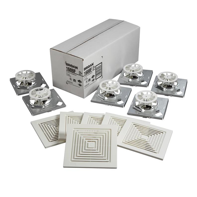 Fan Finish Project Pack 6 per Pack 50 CFM 4.0 Sones White
