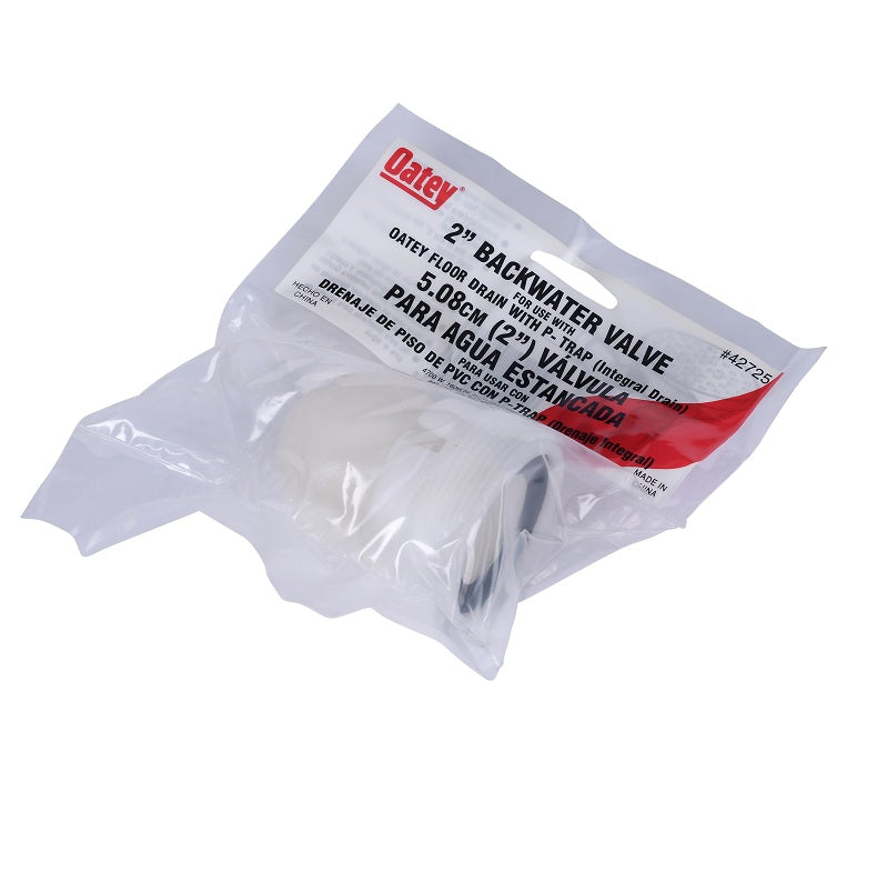 Backwater Valve Device 2" for Floor Drain w/P-Trap