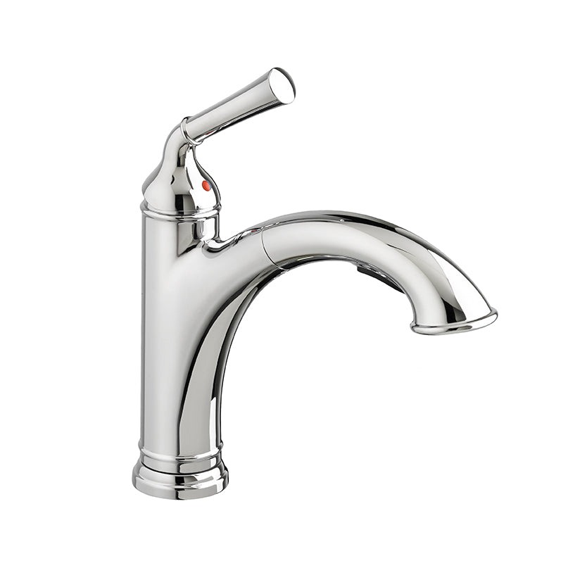 Portsmouth Single Handle Pull-Out Spray Kitchen Faucet in Polished Chrome