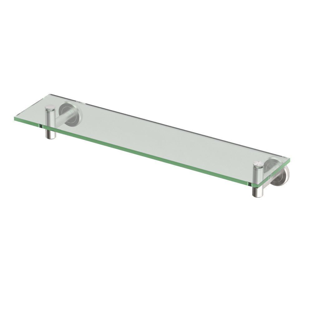 Latitude² 20" Glass Shelf in Satin Nickel
