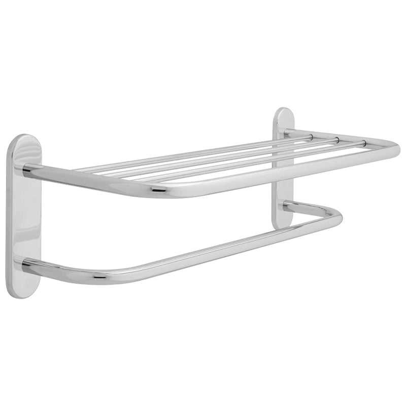 Towel Shelf w/One Bar in Polished Chrome