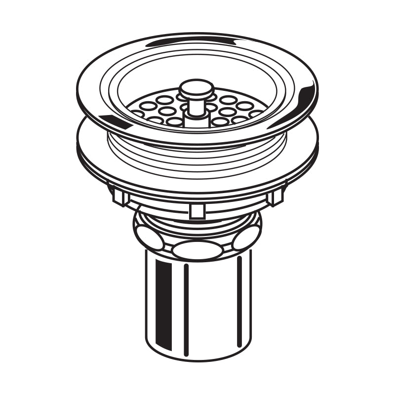 Adjustable Sink Strainer Drain Black Nickel
