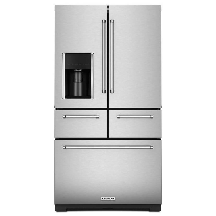 KitchenAid 25.8 cu ft 36" Freestanding Fridge in Stainless Steel