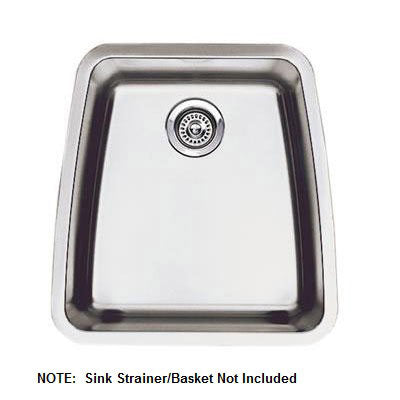 Performa 20-1/2x21-1/2x10" Large Single Bowl Kitchen Sink