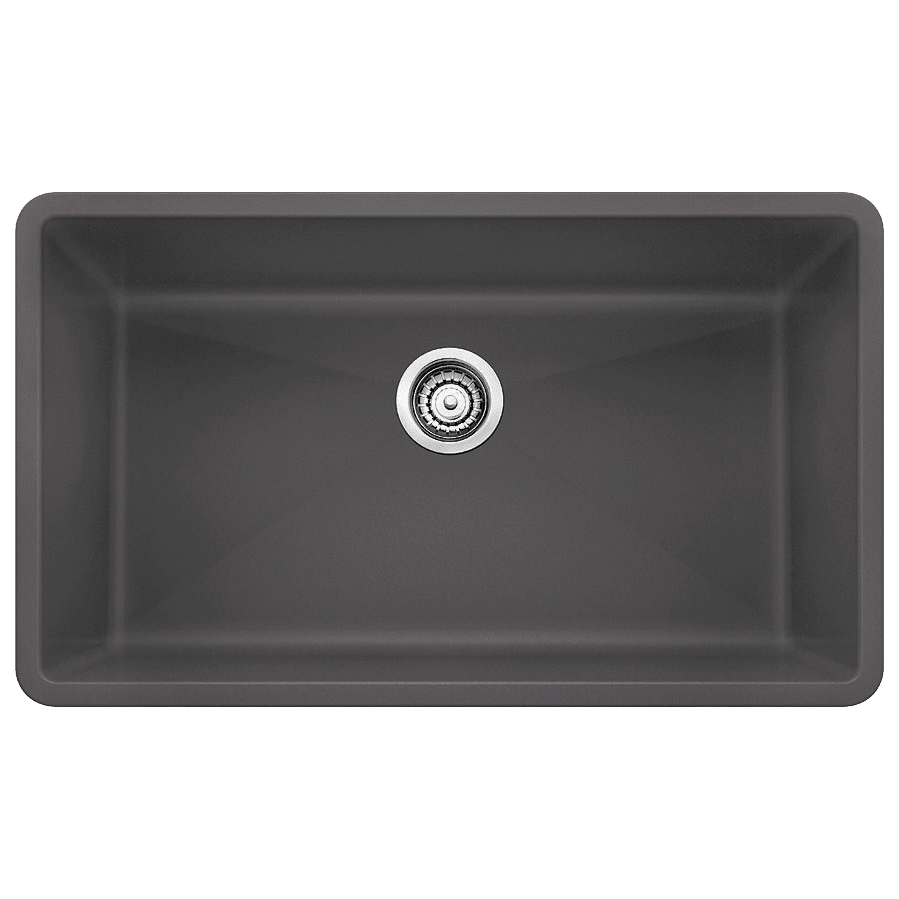 Precis 32x19x9-1/2" Super Single Kitchen Sink in Cinder