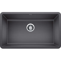 Precis 30x18x9-1/2" Single Bowl Kitchen Sink in Cinder