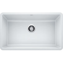 Precis 30x18x9-1/2" Single Bowl Kitchen Sink in White