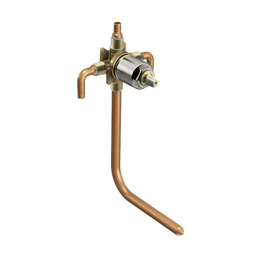 Cornerstone Pressure Balancing In-Wall Valve 1/2" PEX Inlets/Shower Outlet for Tub & Shower
