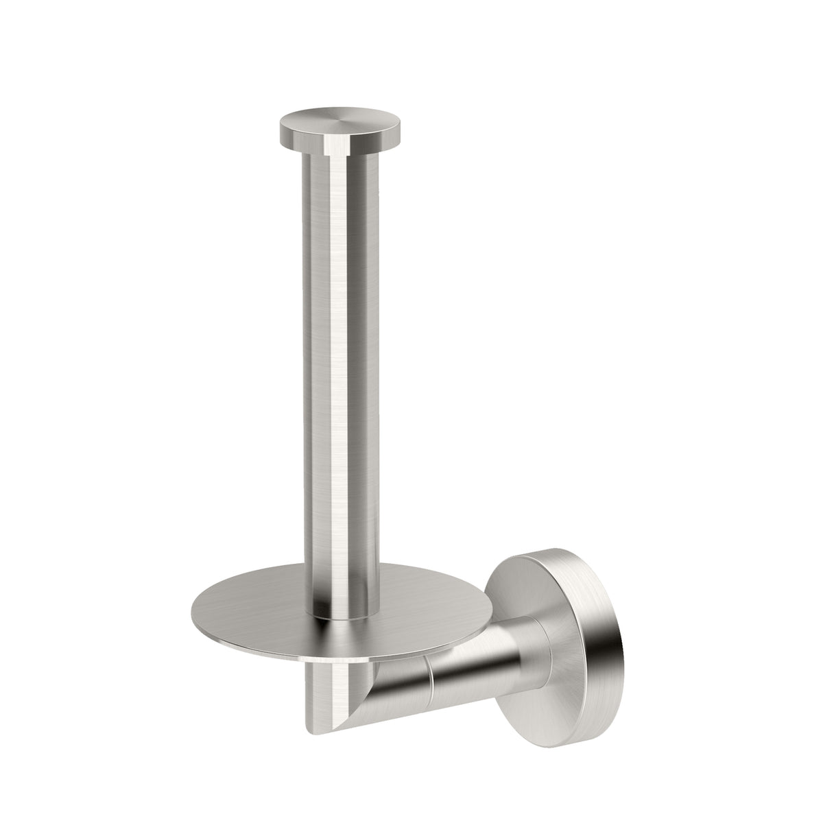 Glam Vertical Toilet Tissue Storage Holder in Satin Nickel