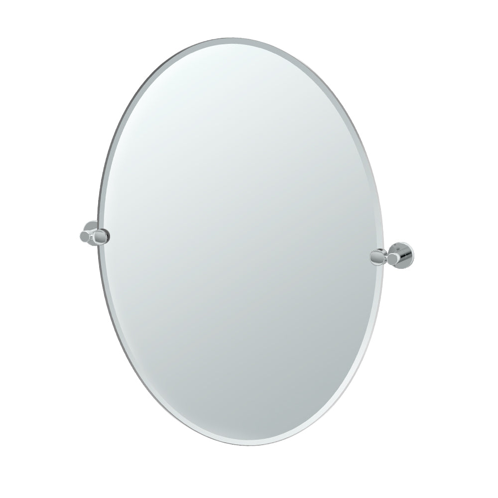 Channel 20-1/2x27-1/2" Framed Rectangular Mirror in Chrome