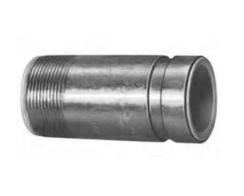 NIPPLE 2X4 DIELECTRIC 47 THREAD X GROOVE CLEARFLOW PLATED