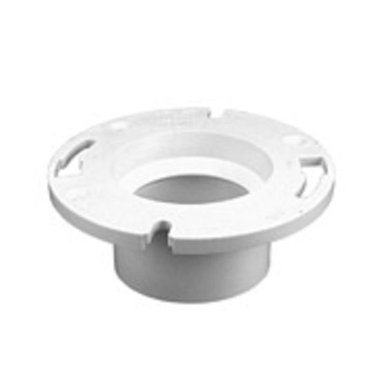 CLOSET FLANGE 4X3 PVC-DWV 4853 FLUSH W/PIPE STOP