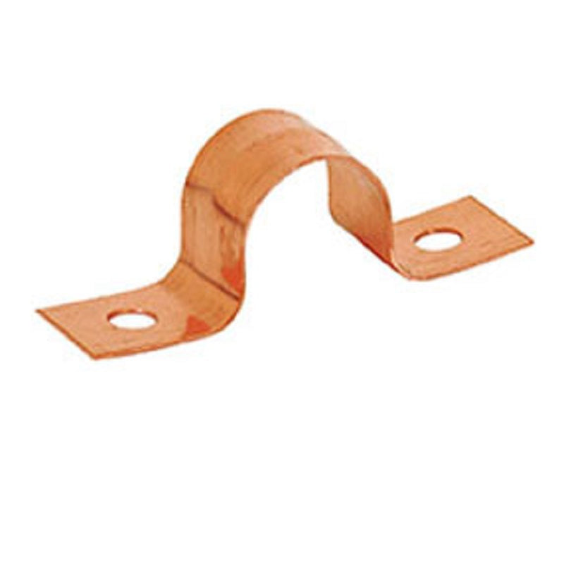 TUBE STRAP 1/2 CPR PLTD 2-HOLE 501-2 - F/ CTS TUBE - BULK