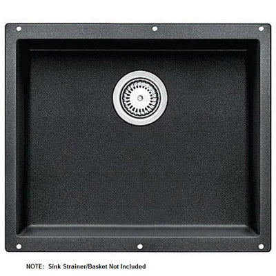 Precis 20-3/4x18x7-1/2" Large Single Bowl Sink in Anthracite