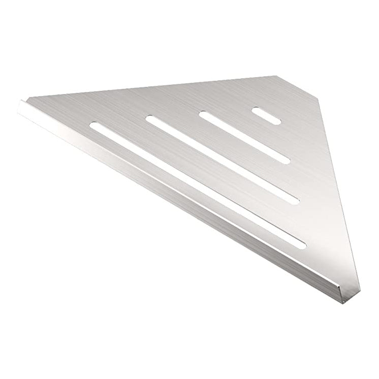 Elegant 13-1/4x6-1/2x1-1/2" Corner Shower Shelf in Brushed