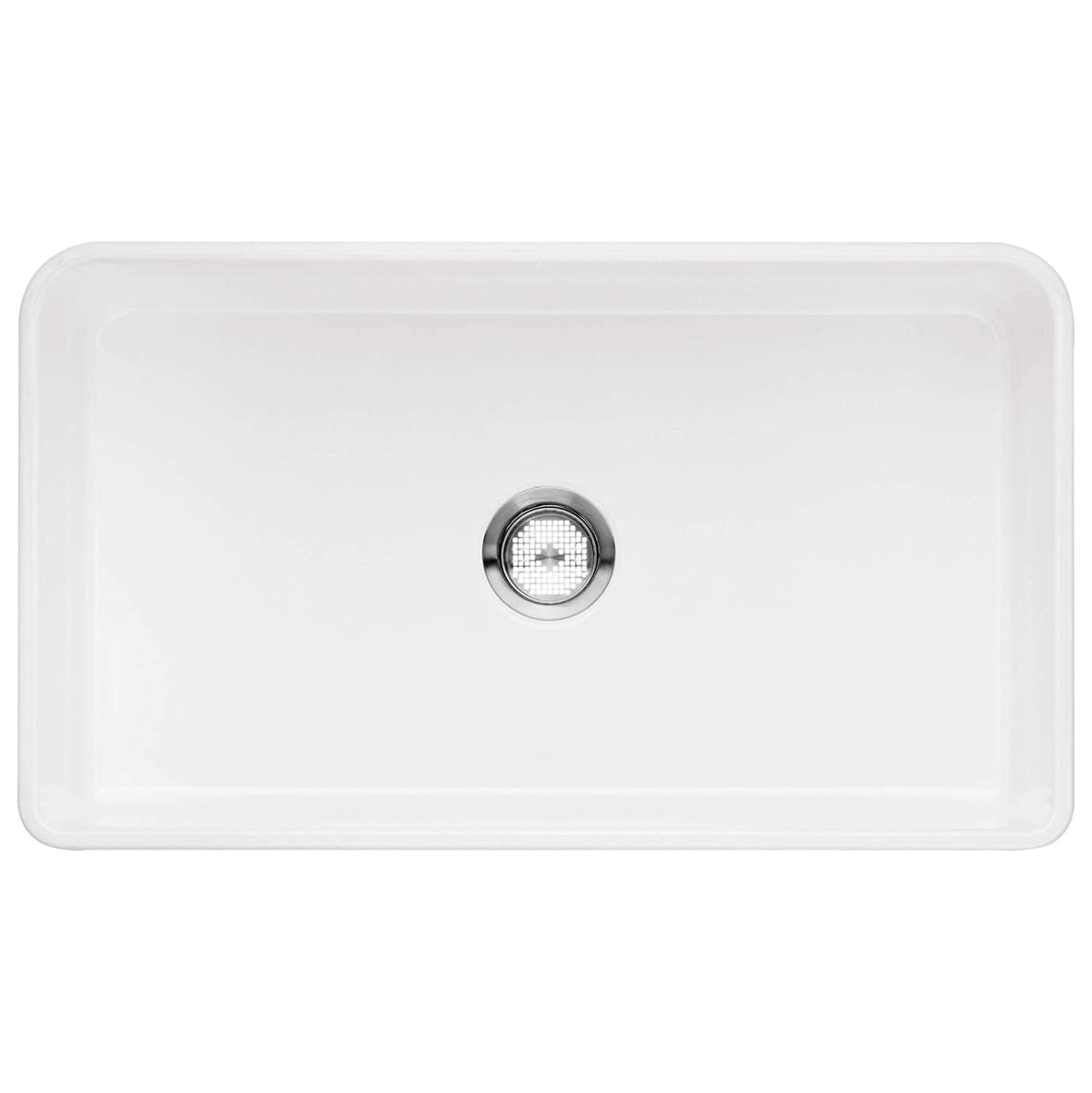 Cerana 33x19x10" Farmhouse Single Bowl Kitchen Sink in White
