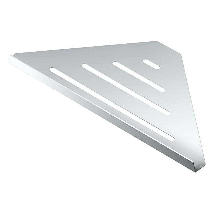 Elegant 13-1/4x6-1/2x1-1/2" Corner Shower Shelf in Chrome