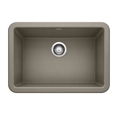 Ikon 27x19x10" Apron Front Single Bowl Sink in Truffle