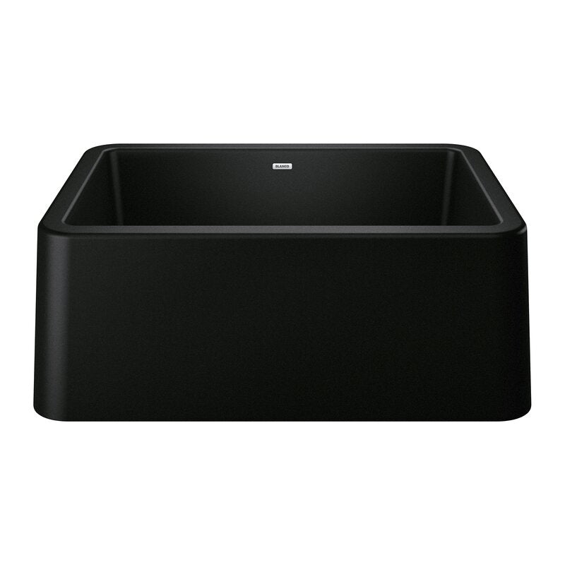 Ikon 27x19x10" Apron Front Single Bowl Sink in Black