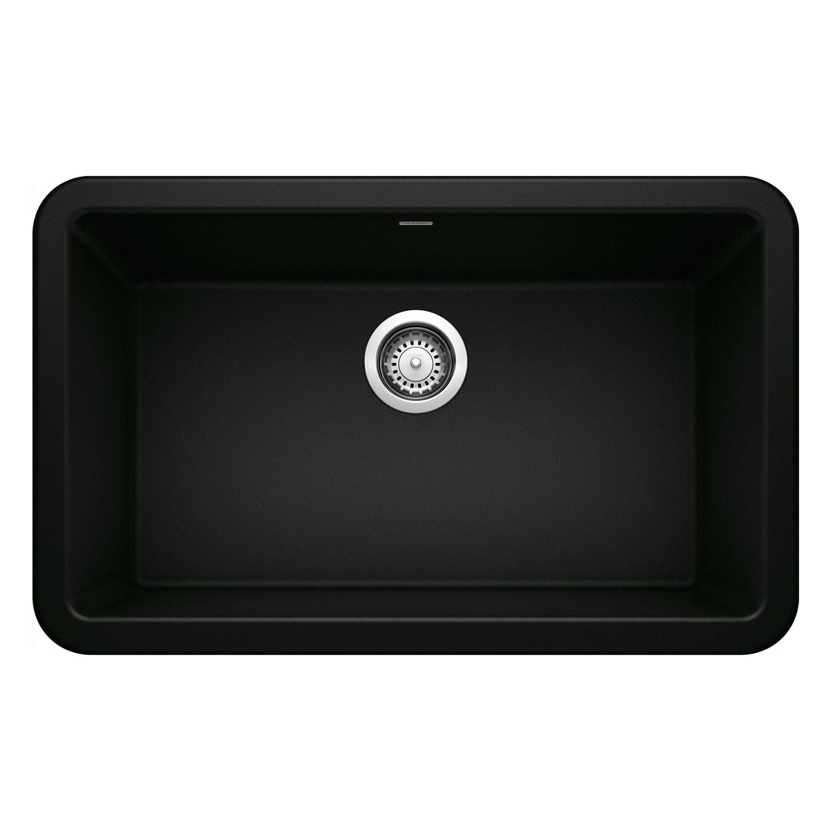 Ikon 30x19x10" Apron Front Single Bowl Sink in Black