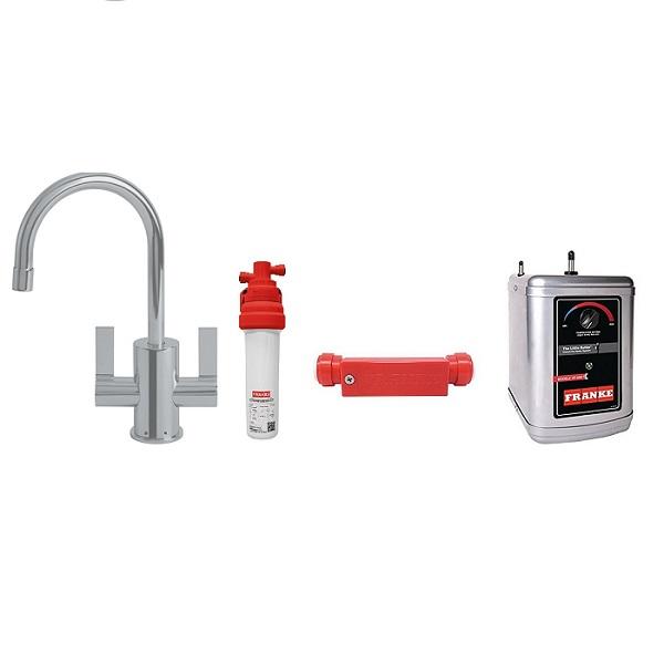Ambient Little Butler Single Hole Hot & Cold Water Faucet in Chrome