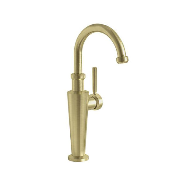 Absinthe Single Hole Bar Faucet in Satin Brass