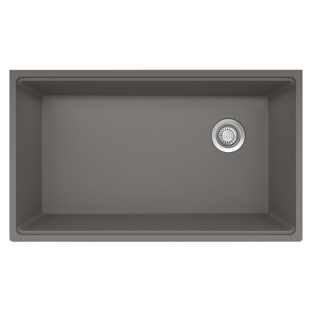 Maris 33x19-5/16x9-1/2" Undermount Kitchen Sink, Stone Grey