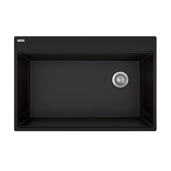 Maris 33x22x9-1/2" Drop-In 1-Bowl Kitchen Sink in Onyx