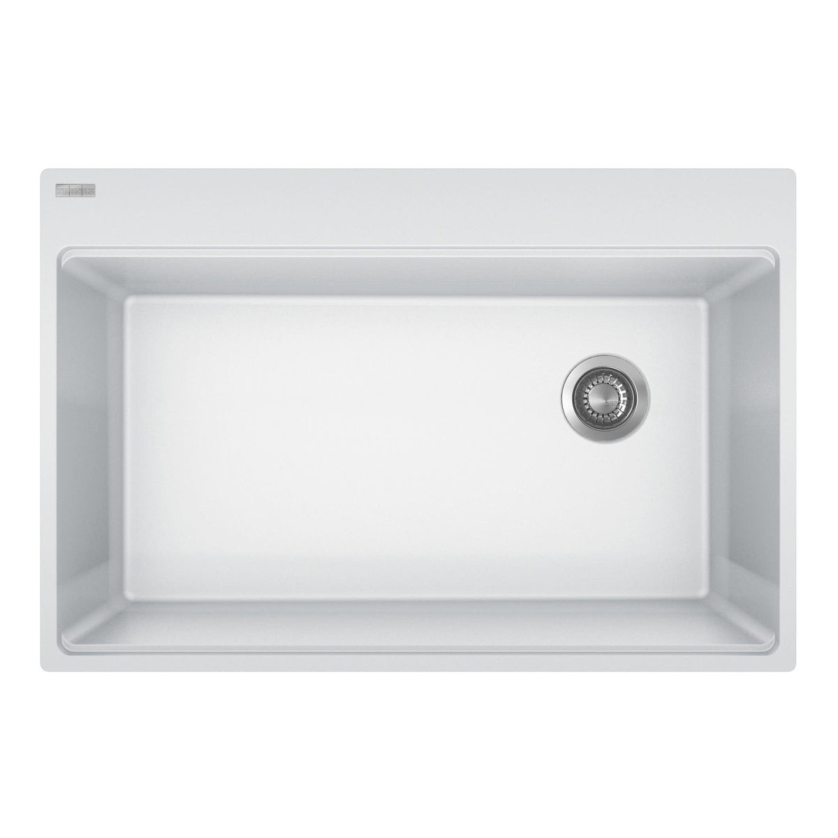 Maris 33x22x9-1/2" Drop-In 1-Bowl Kitchen Sink in Polar Wht