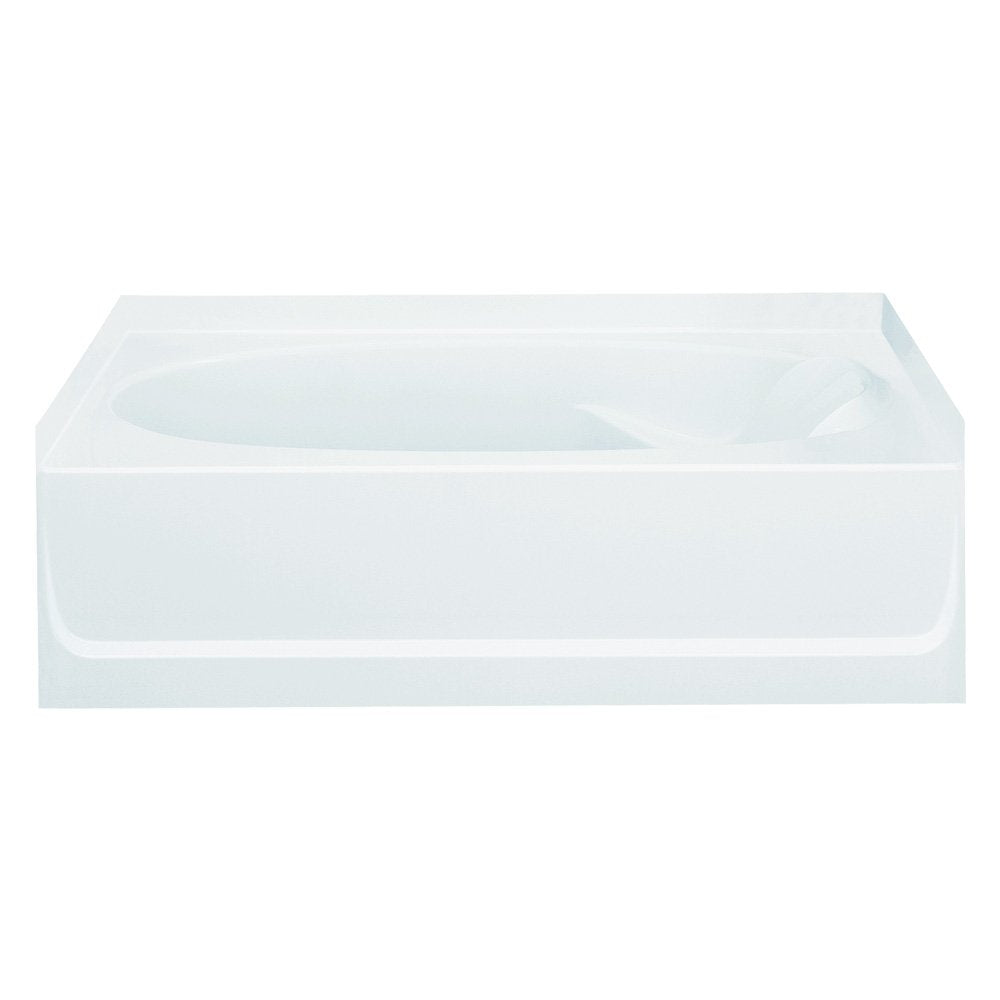 Ensemble 60x36x16" Vikrell Bathtub w/Left Drain in White