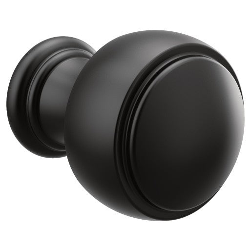 Weymouth Round Cabinet Knob in Matte Black (1 pc)