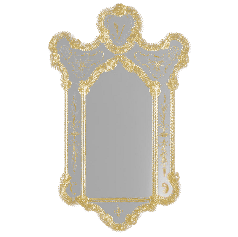 Veneto Muse Mirror 24x42 Gold