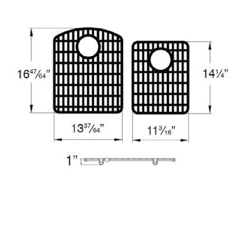 Aversa Stainless Steel Sink Grid Set (2 pc)
