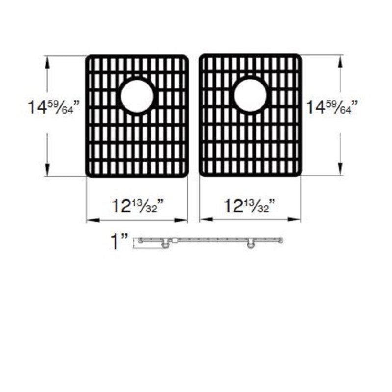 Radius Stainless Steel Sink Grid Set (2 pc)