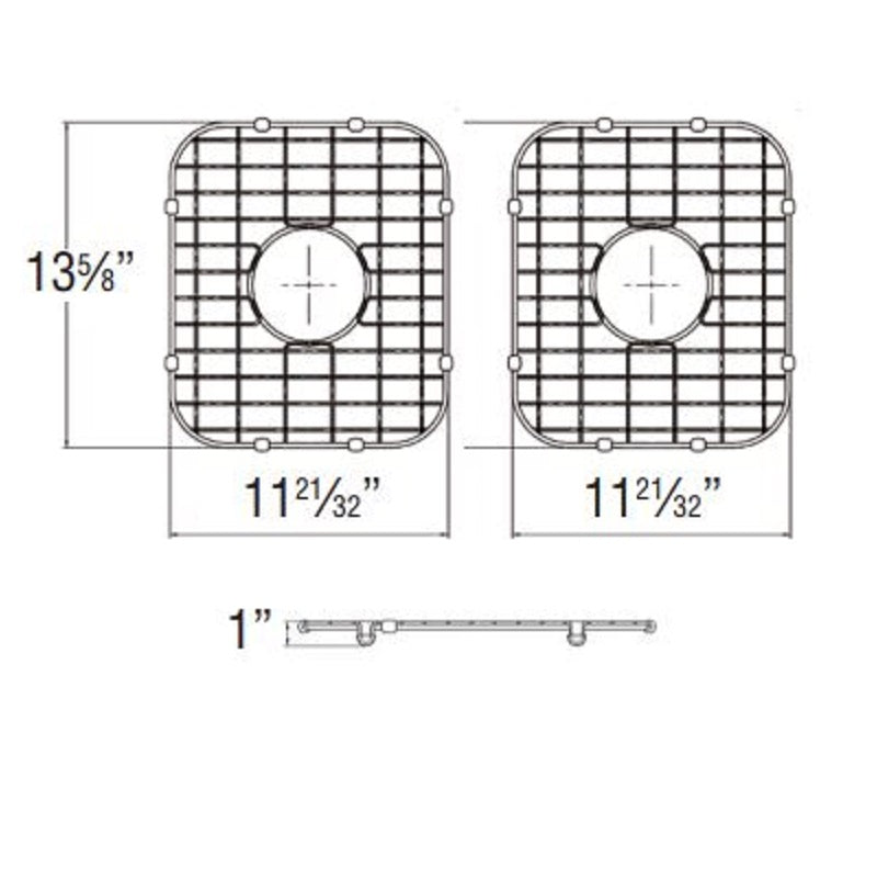 Classic/Select Stainless Steel Sink Grid Set (2pc)