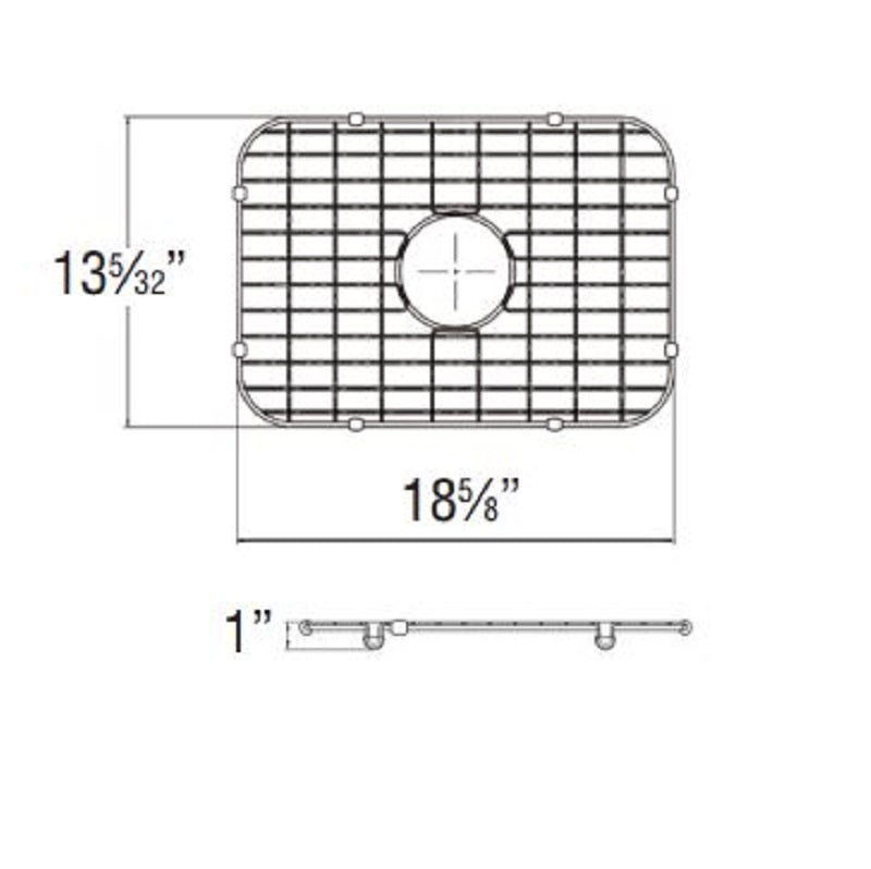 Classic/Select 18-5/8x13-5/32" Stainless Steel Sink Grid
