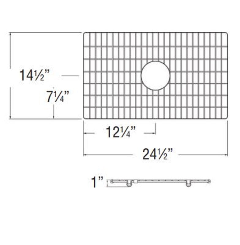 24-1/2x14-1/2" Stainless Steel Sink Grid