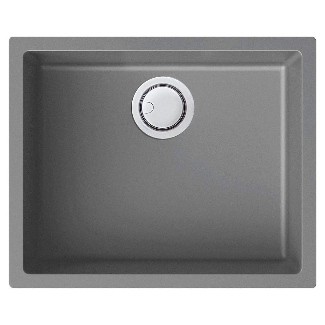 Zero 21-57/64x17-61/64x7-7/8" One Bowl Kitchen Sink in Grey