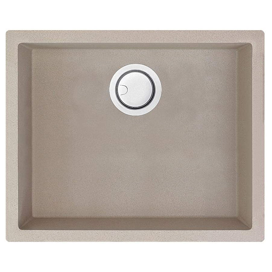Zero 21-57/64x17-61/64x7-7/8" 1-Bowl Kitchen Sink Champagne