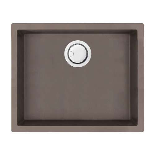 Zero 21-57/64x17-61/64x7-7/8" One Bowl Kitchen Sink Espresso