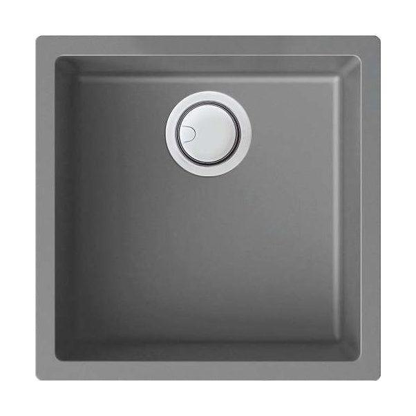 Zero 17-61/64x17-61/64x7-7/8" One Bowl Kitchen Sink in Grey
