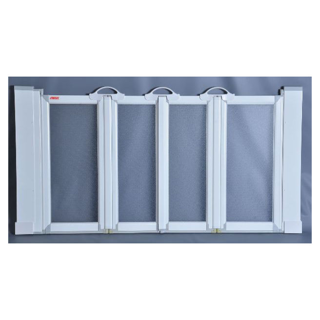 Alcove Caregiver Door 51-3/4x30-1/8" Half-Height White/Gray